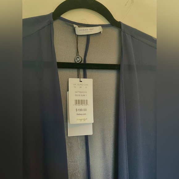 NWT Jacques Vert Collection Navy Open Cardigan / Shawl - Picture 4 of 6